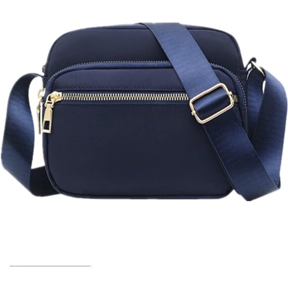 Handbags - Small Nylon Crossbody Bags for Women Deep Blue